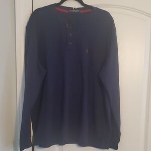 Polo by Ralph Lauren Men's Dark Blue Long Sleeve Tee